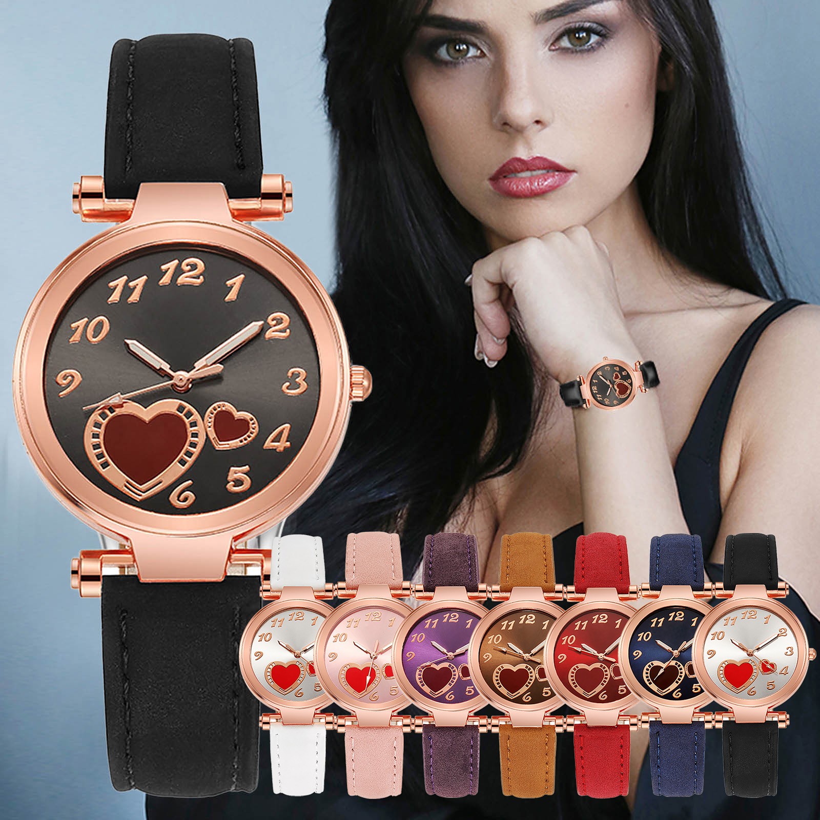 Vintage Digital Watch - Vintage Watch For Women Leather Strap