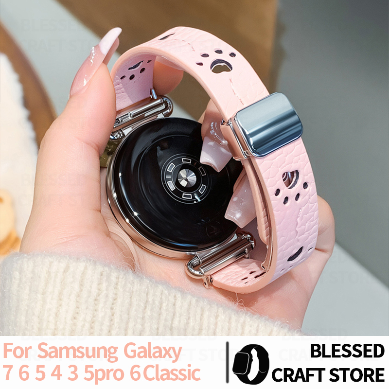 Smartwatch Samsung Watches For Women - Hollow Cat Paw Pattern Strap for