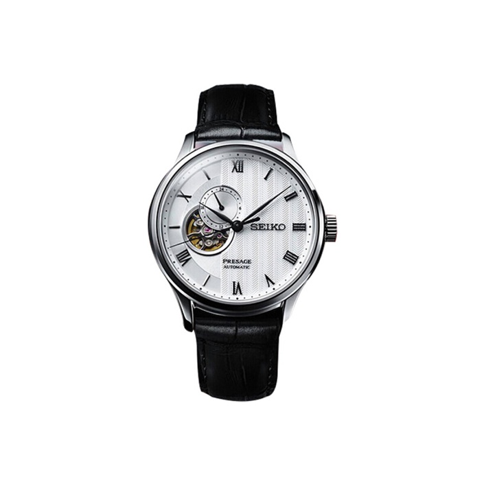 Seiko Watch Presage - SEIKO Presage Mechanical Movement Leather Strap