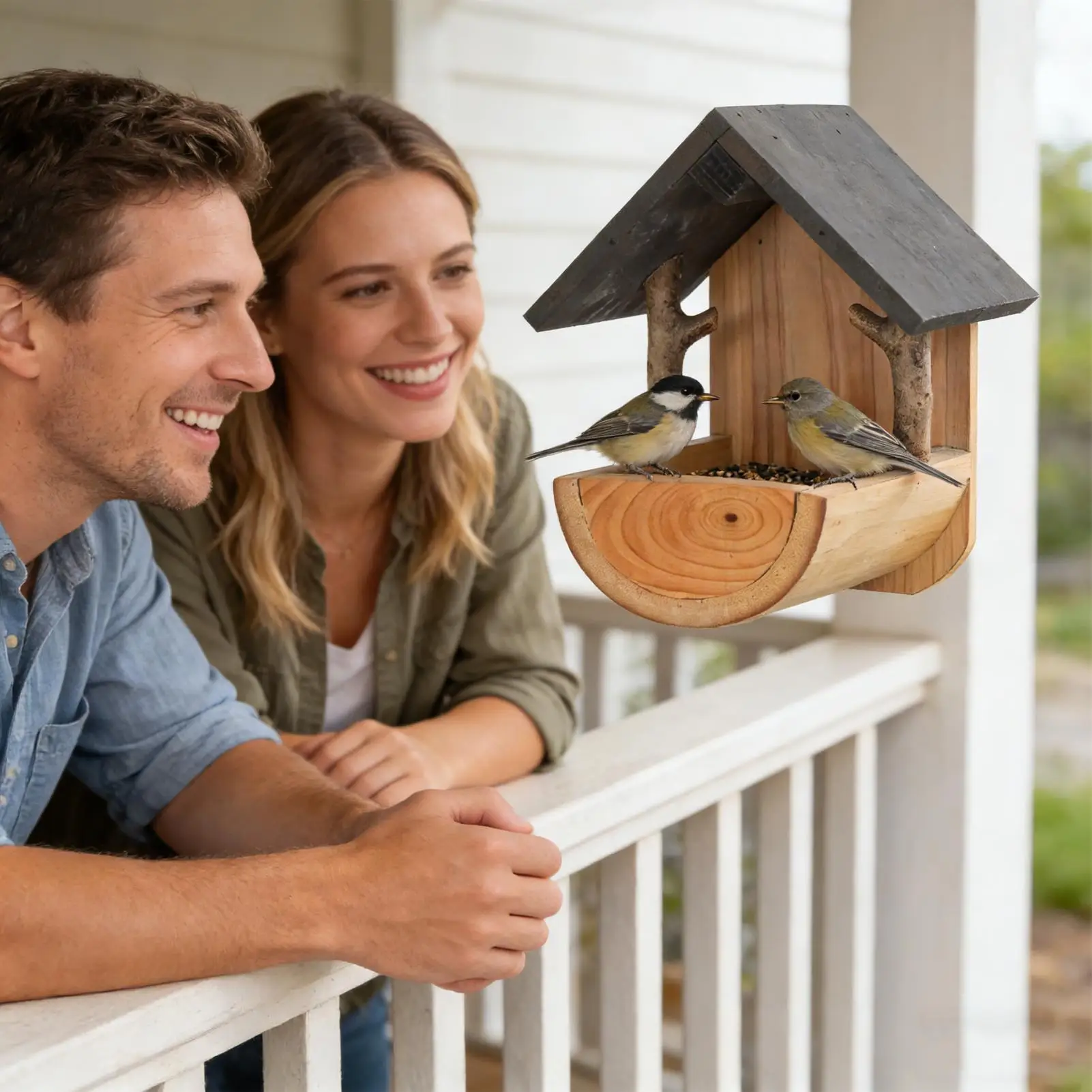 Wall Mount Wooden bird feeder  - Watch S review and price