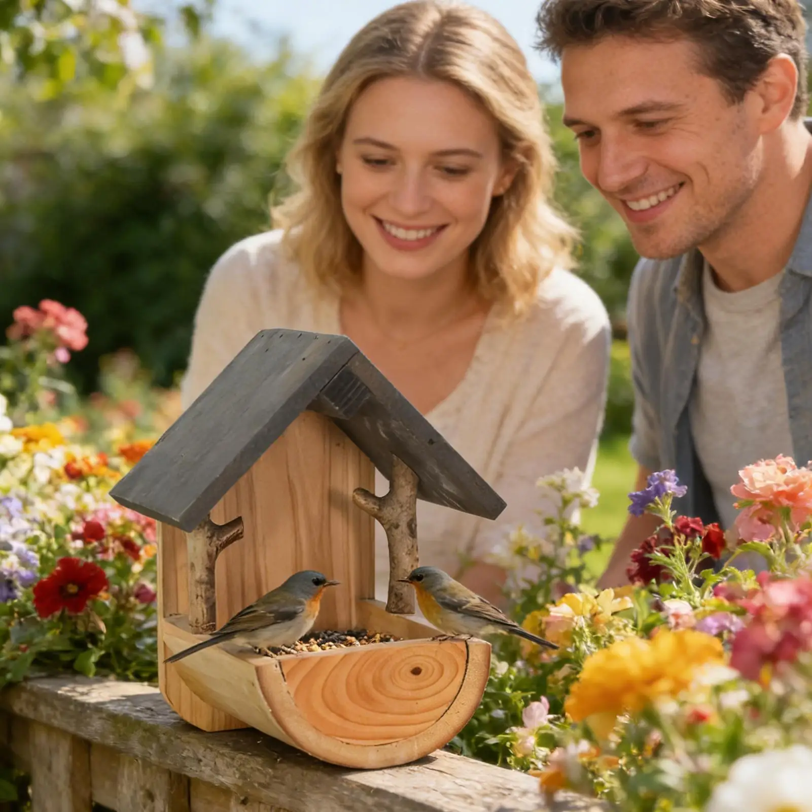 Wall Mount Wooden bird feeder  - Watch S review and price