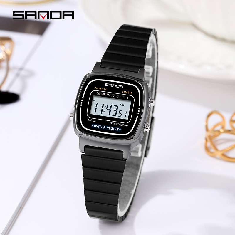 SANDA 6053 Electronic Watch Fa - Chronograph Sport Watch review and price