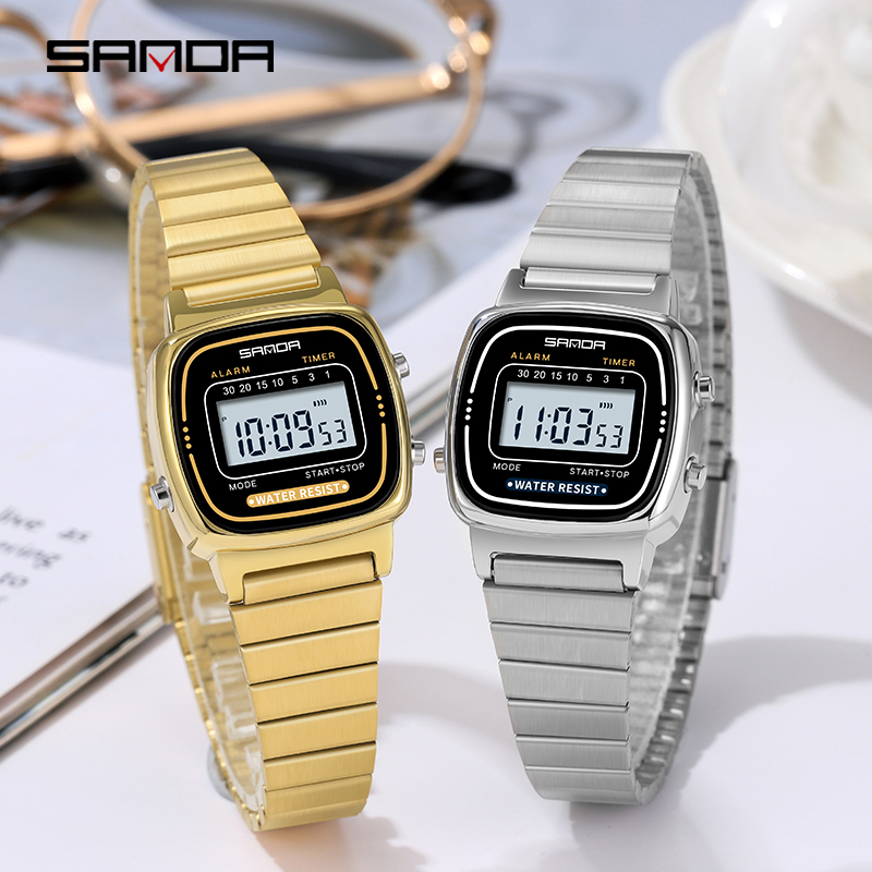 SANDA 6053 Electronic Watch Fa - Chronograph Sport Watch review and price