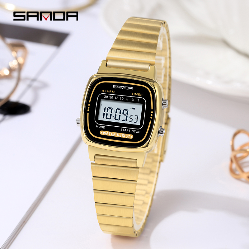 SANDA 6053 Electronic Watch Fa - Chronograph Sport Watch review and price