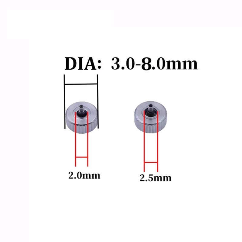 5pcs/A Lot Flat Tube Silver Co - Watch Crown Pusher review and price