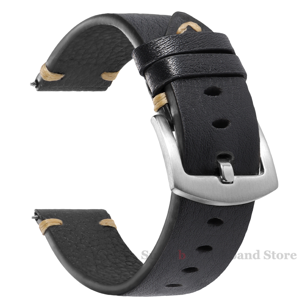 Genuine Leather Straps For Wat - Smartwatch Vintage Watches For Men review and price