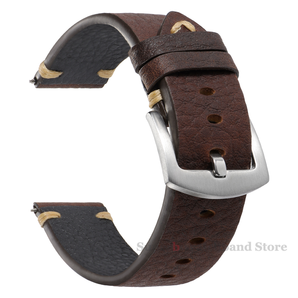 Genuine Leather Straps For Wat - Smartwatch Vintage Watches For Men review and price