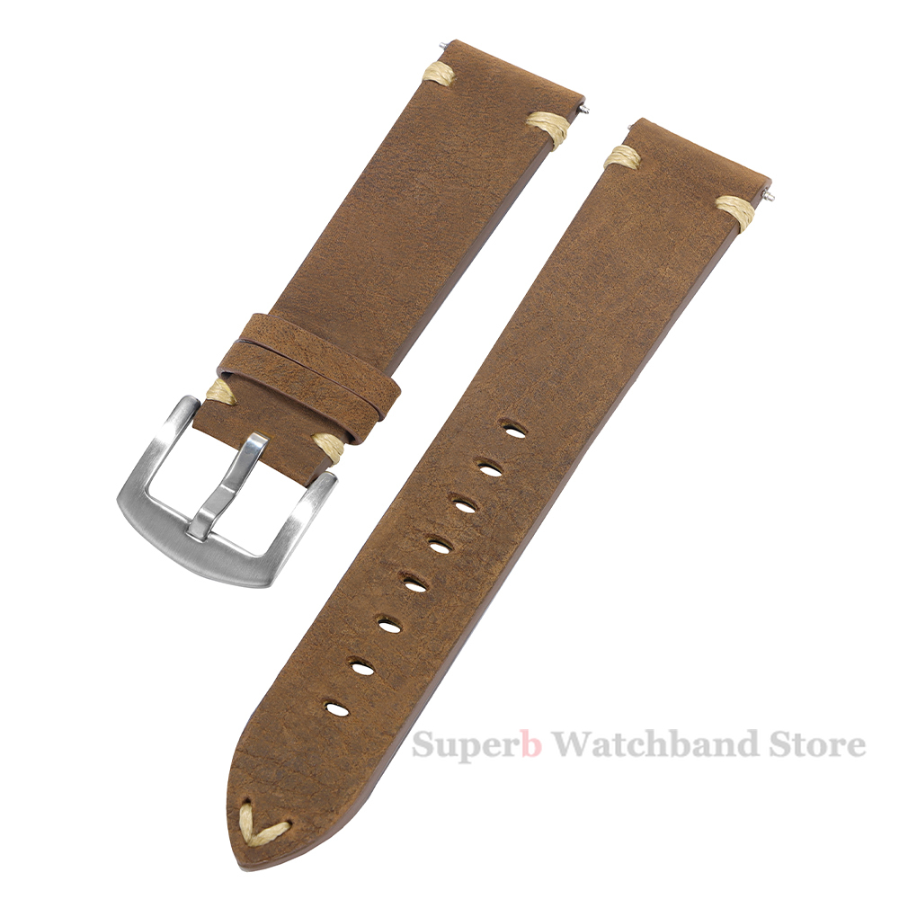 Genuine Leather Straps For Wat - Smartwatch Vintage Watches For Men review and price