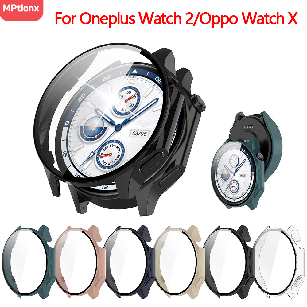 PC Case+Glass for Oneplus Watc - Smartwatch Oppo Watch review and price