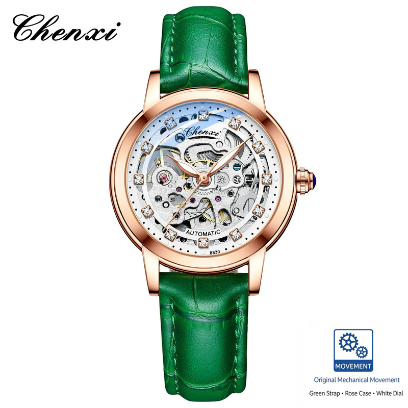 Fashion Ladies Skeleton Mechan - Skeleton Mechanical Watch review and price