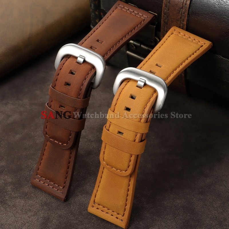 28mm Vintage Leather Watchband - Smartwatch Vintage Watches For Men review and price