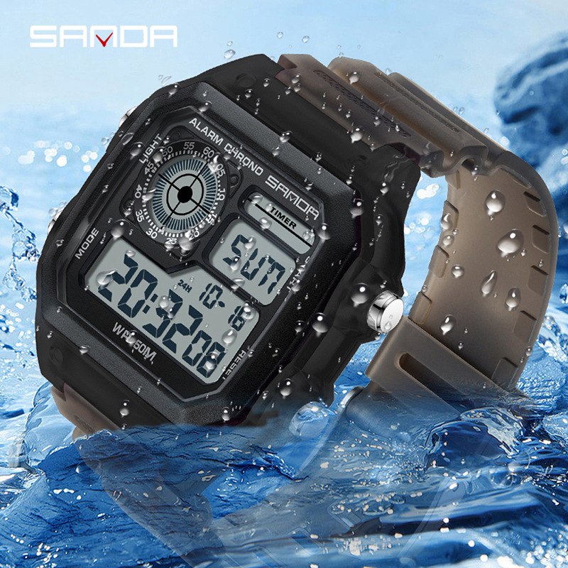 Fashyion Sanda Top Brand Led D - Chronograph Sport Watch review and price