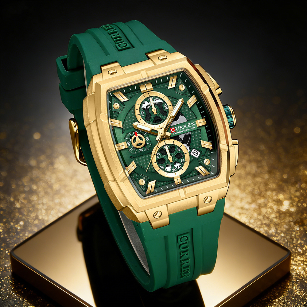 CURREN Luxury Vintage Watch fo - Chronograph Sport Watch review and price
