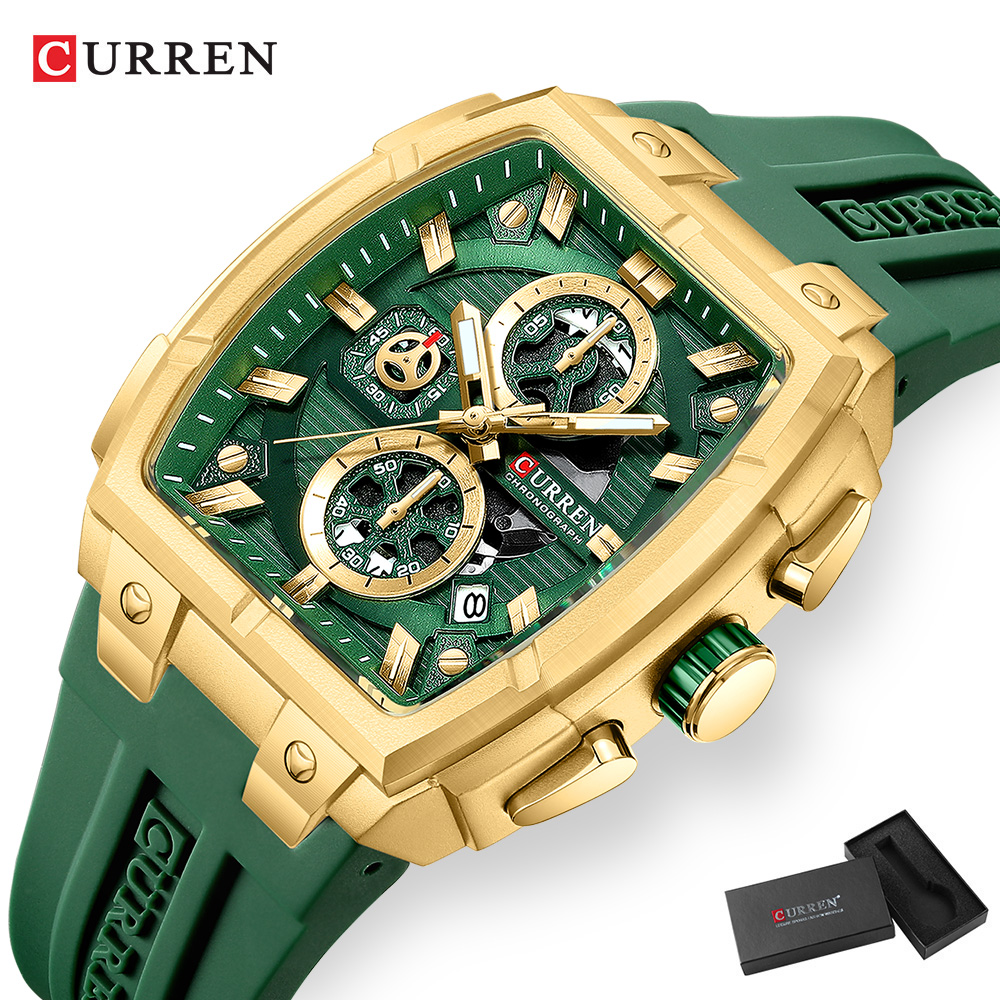 CURREN Luxury Vintage Watch fo - Chronograph Sport Watch review and price