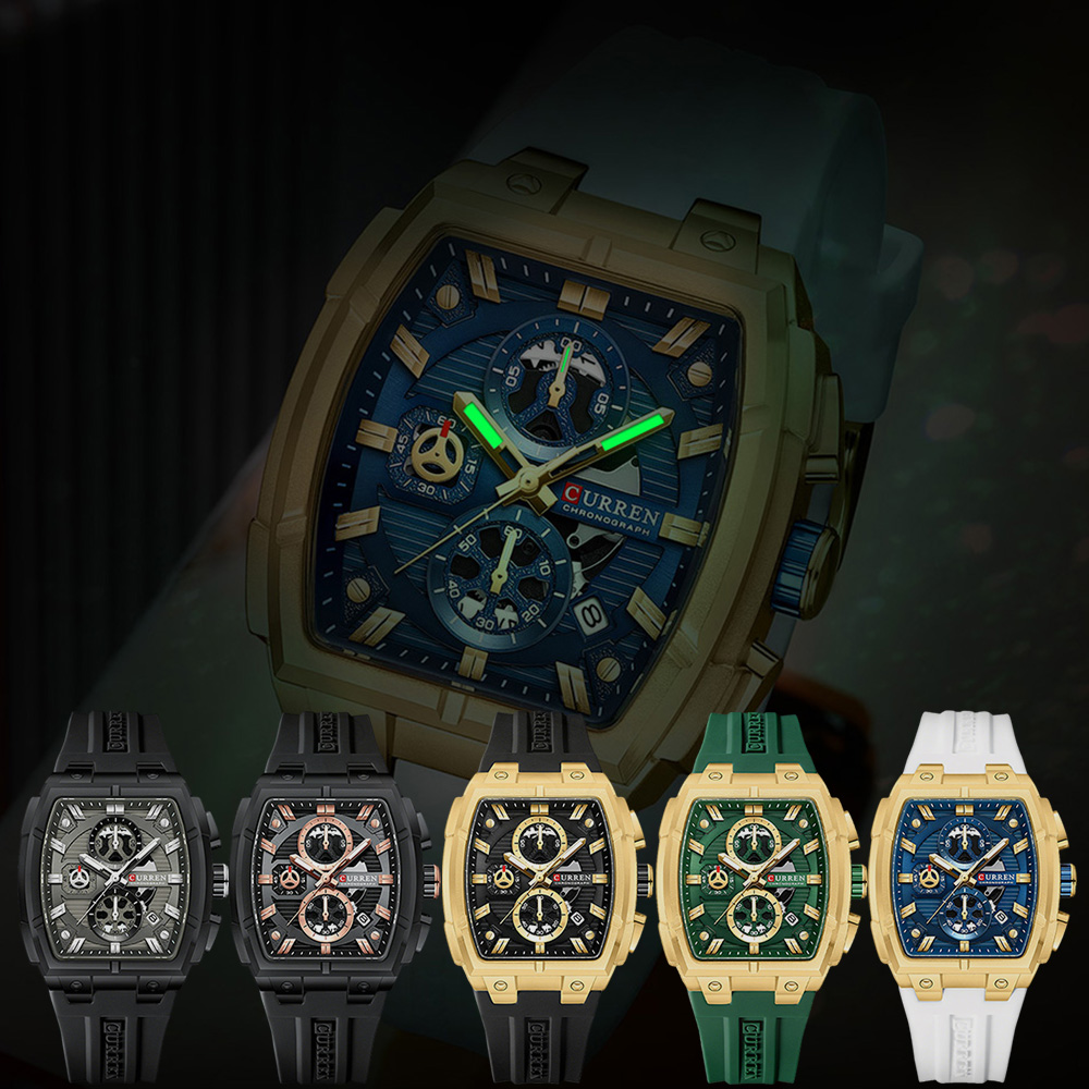 CURREN Luxury Vintage Watch fo - Chronograph Sport Watch review and price