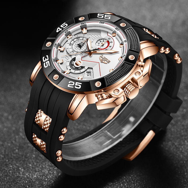 LIGE quartz Top brand luxury w - Smartwatch Branded Watches For Men review and price