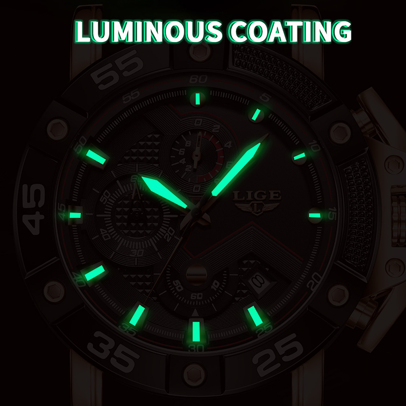 LIGE quartz Top brand luxury w - Smartwatch Branded Watches For Men review and price