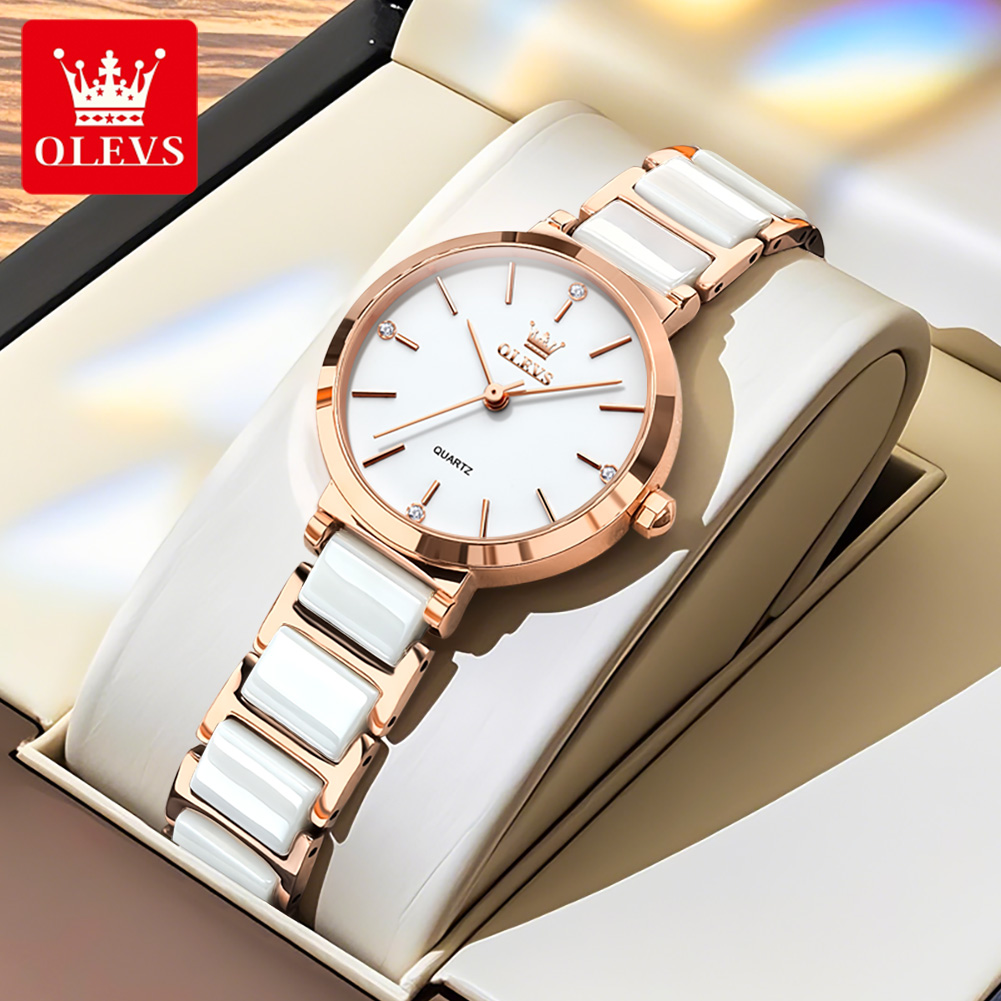 OLEVS Women Watch 5877 Luxury  - Luxury Ceramic Watch review and price