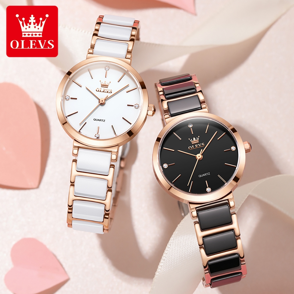OLEVS Women Watch 5877 Luxury  - Luxury Ceramic Watch review and price