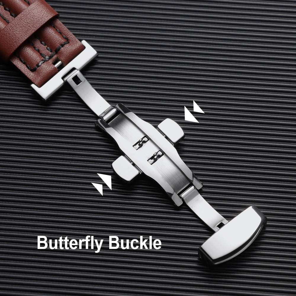 20mm 22mm Genuine Cowhide Watc - Smartwatch Vintage Watches For Men review and price