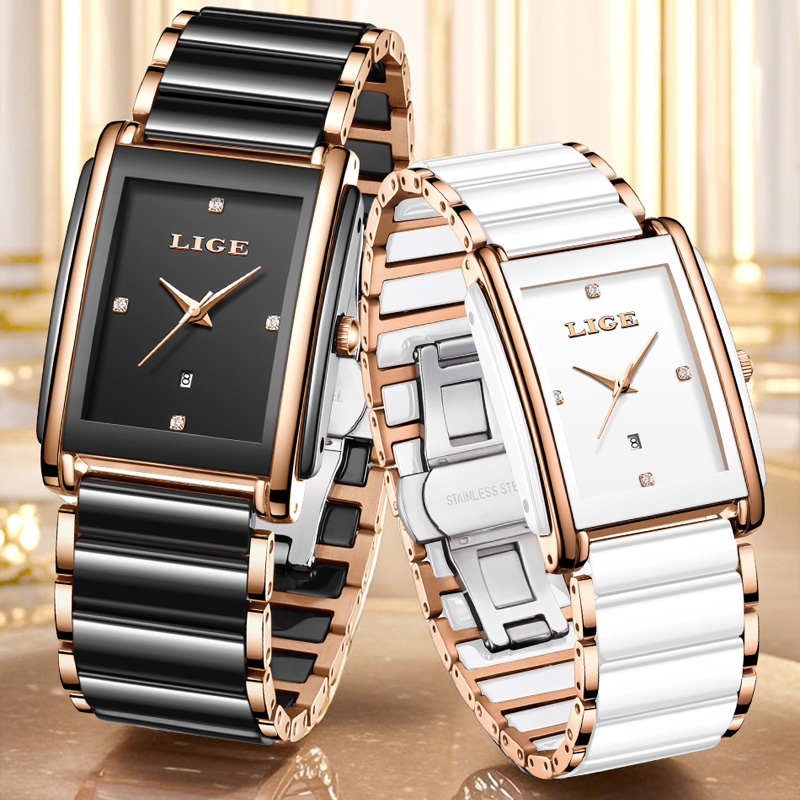 LIGE Fashion Elegant Women's W - Luxury Ceramic Watch review and price