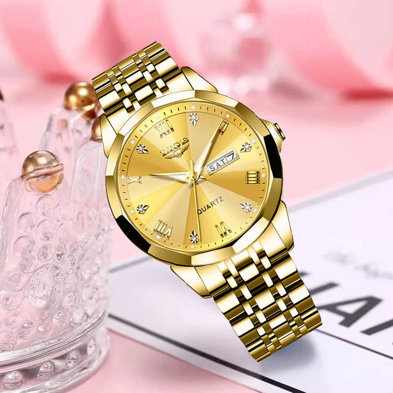 LIGE Brand Luxury Women Watch  - Chronograph Sport Watch review and price