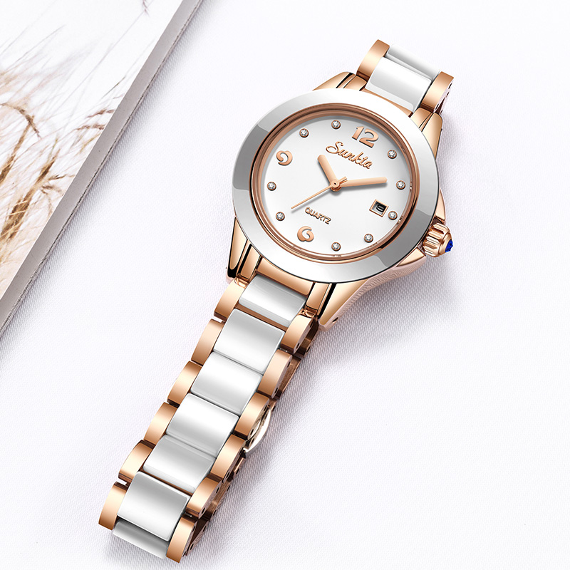 Sunkta Fashion Casual Quartz W - Luxury Ceramic Watch review and price