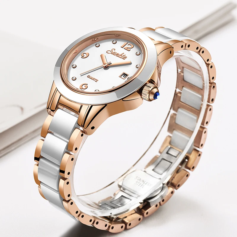 Sunkta Fashion Casual Quartz W - Luxury Ceramic Watch review and price