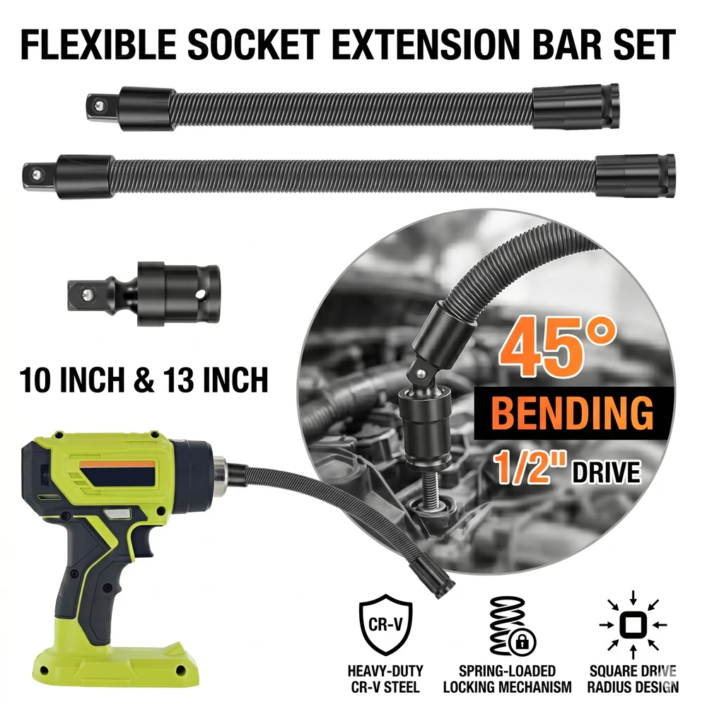 1/2 Flexible Socket Extension  - Spring Bar Tool review and price