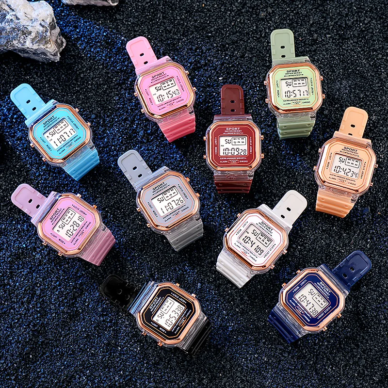 Fashion Brand Student Transpar - Chronograph Sport Watch review and price