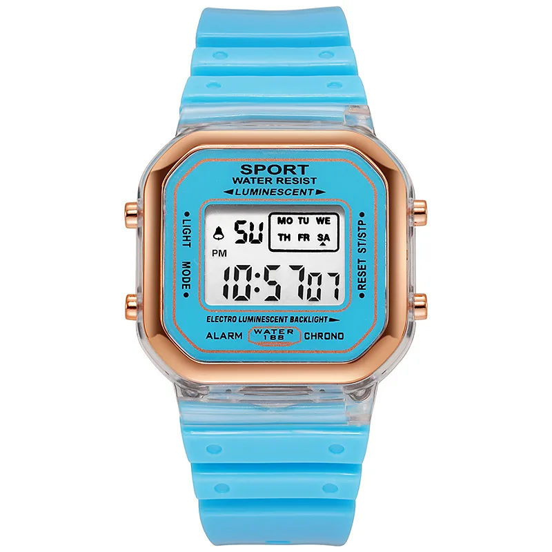 Fashion Brand Student Transpar - Chronograph Sport Watch review and price
