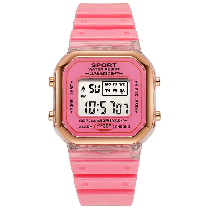 Fashion Brand Student Transpar - Chronograph Sport Watch review and price
