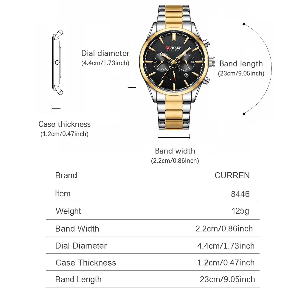 CURREN Casual Quartz Chrono Sp - Chronograph Sport Watch review and price
