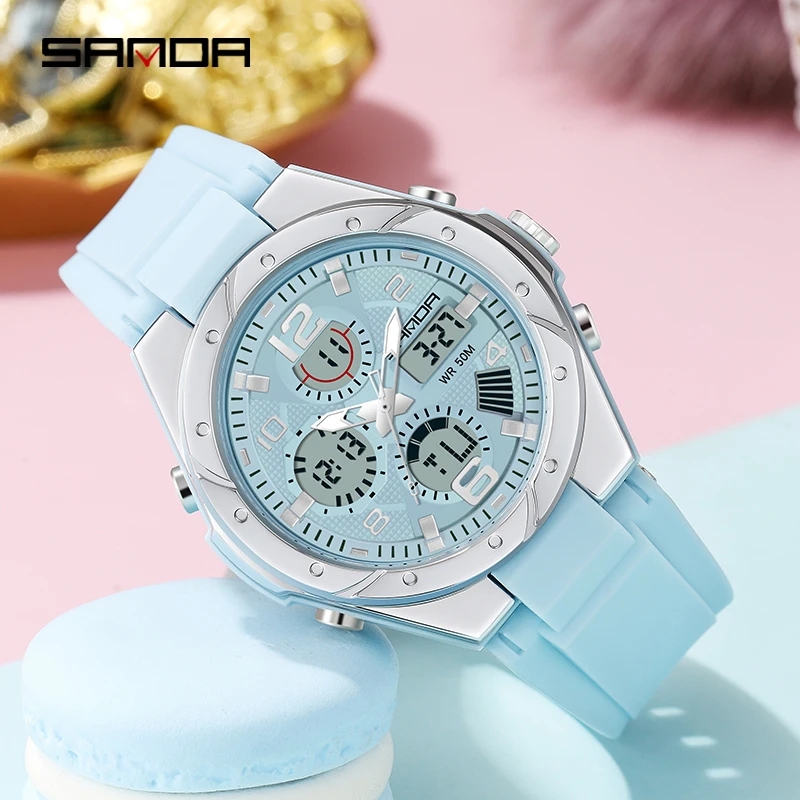 SANDA Pink Watch for Women Ana - Chronograph Sport Watch review and price