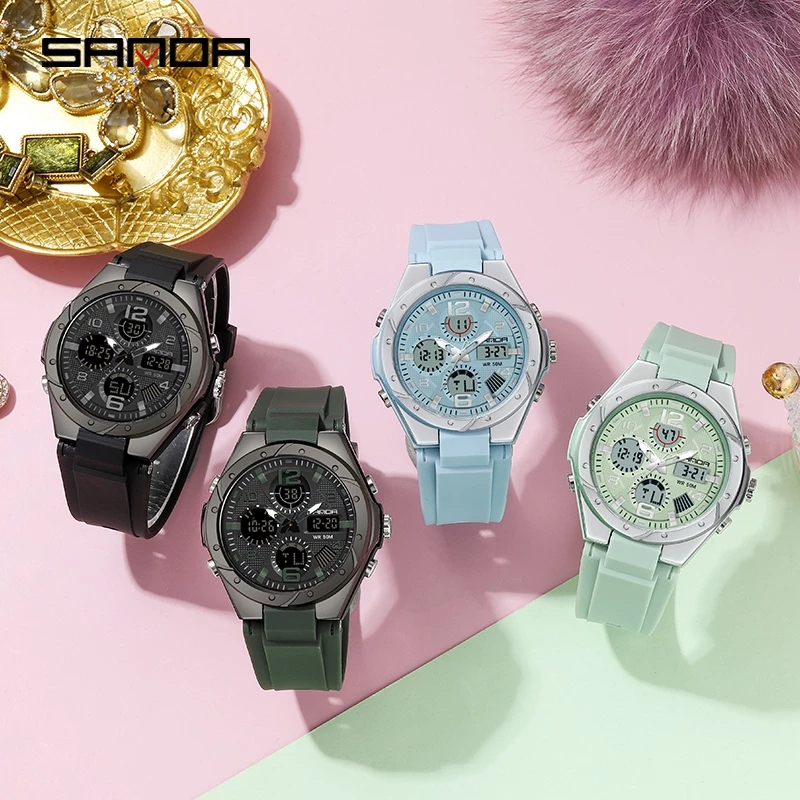 SANDA Pink Watch for Women Ana - Chronograph Sport Watch review and price