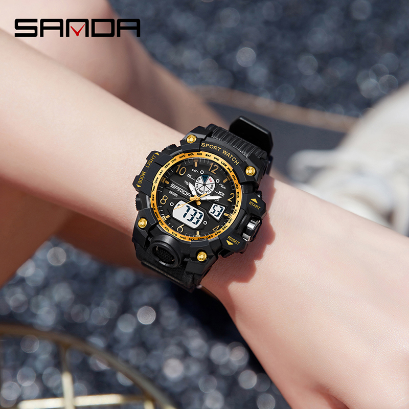 Fashion Sanda Brand Youth Mili - Chronograph Sport Watch review and price
