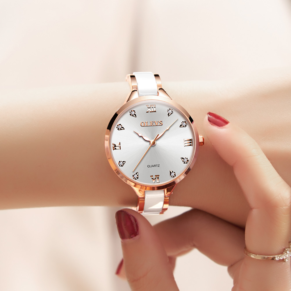 OLEVS Ceramic Dress Women Watc - Luxury Ceramic Watch review and price