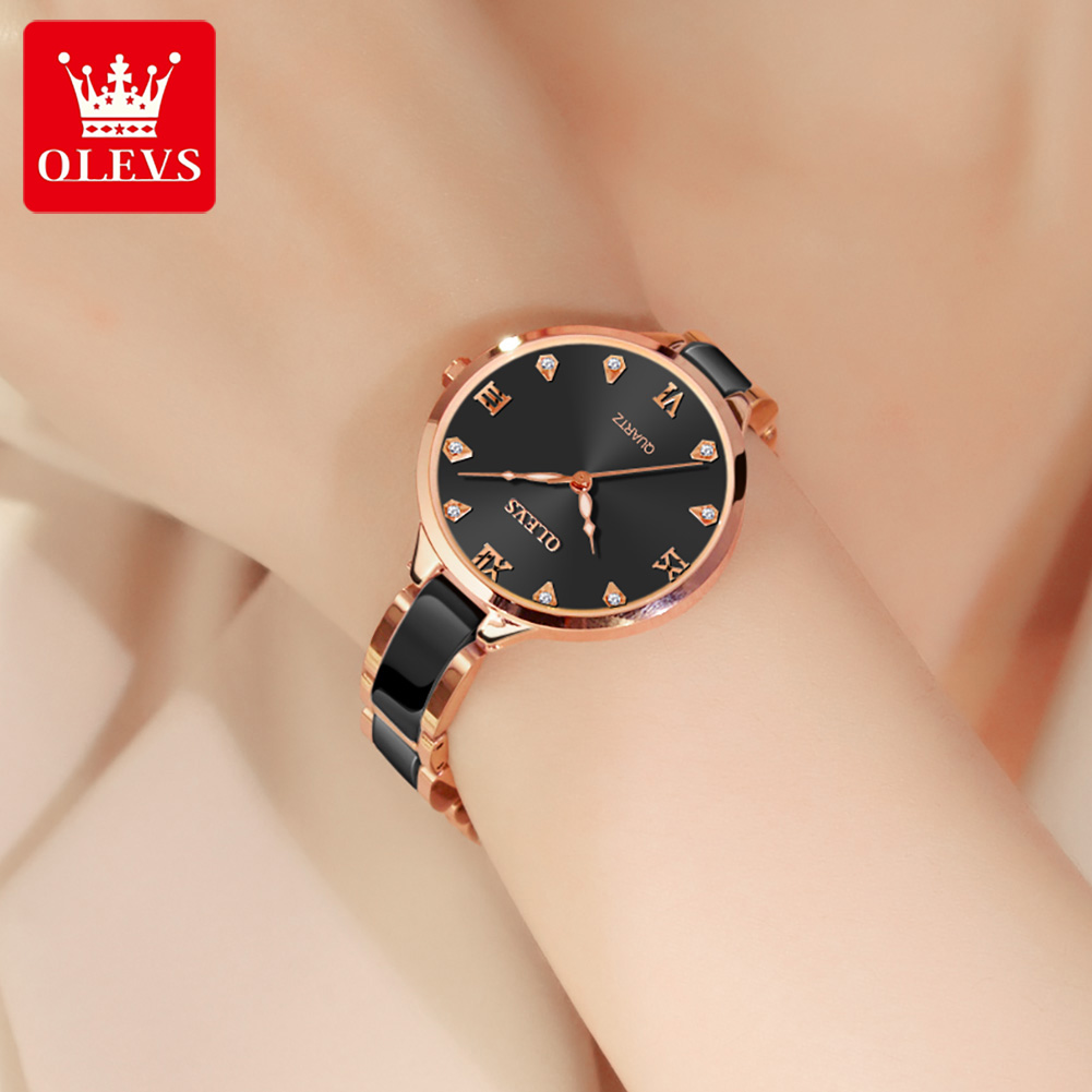 OLEVS Ceramic Dress Women Watc - Luxury Ceramic Watch review and price