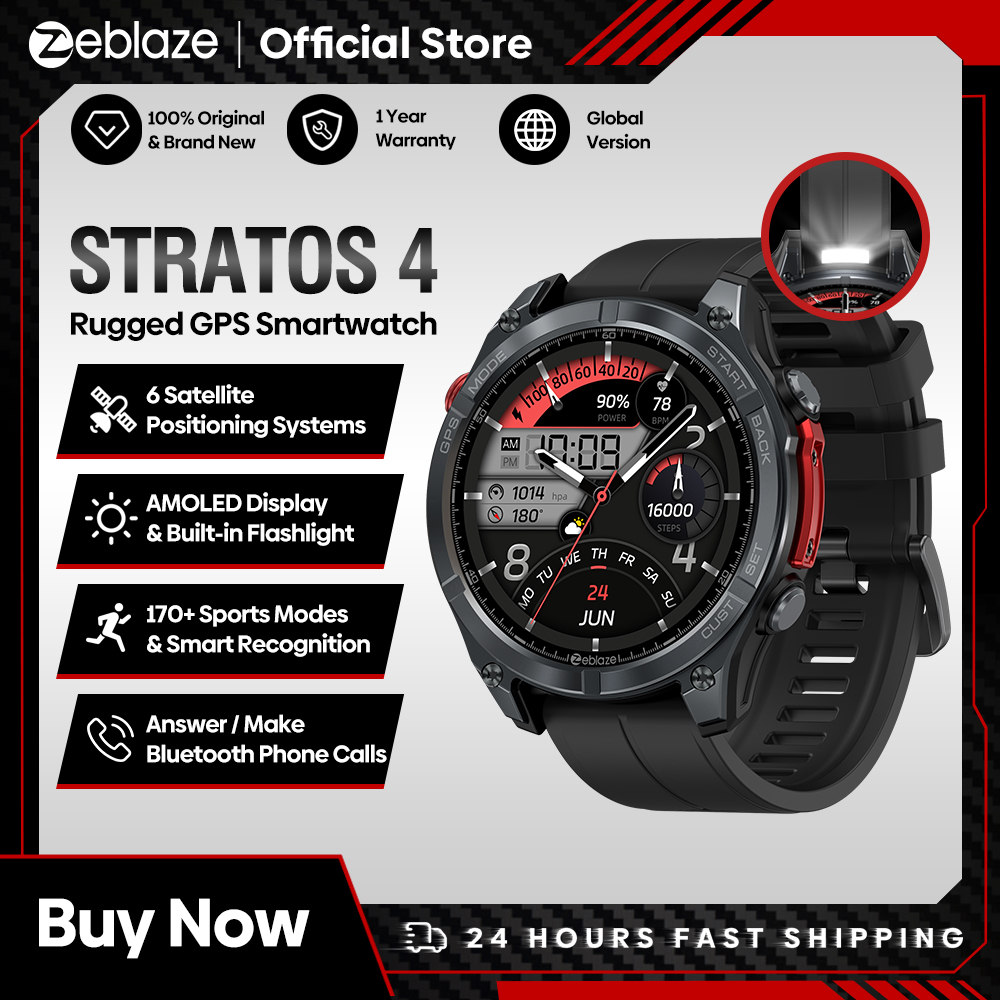 NEW Zeblaze Stratos 4 GPS Smar - Smartwatch New Watches 2025 review and price