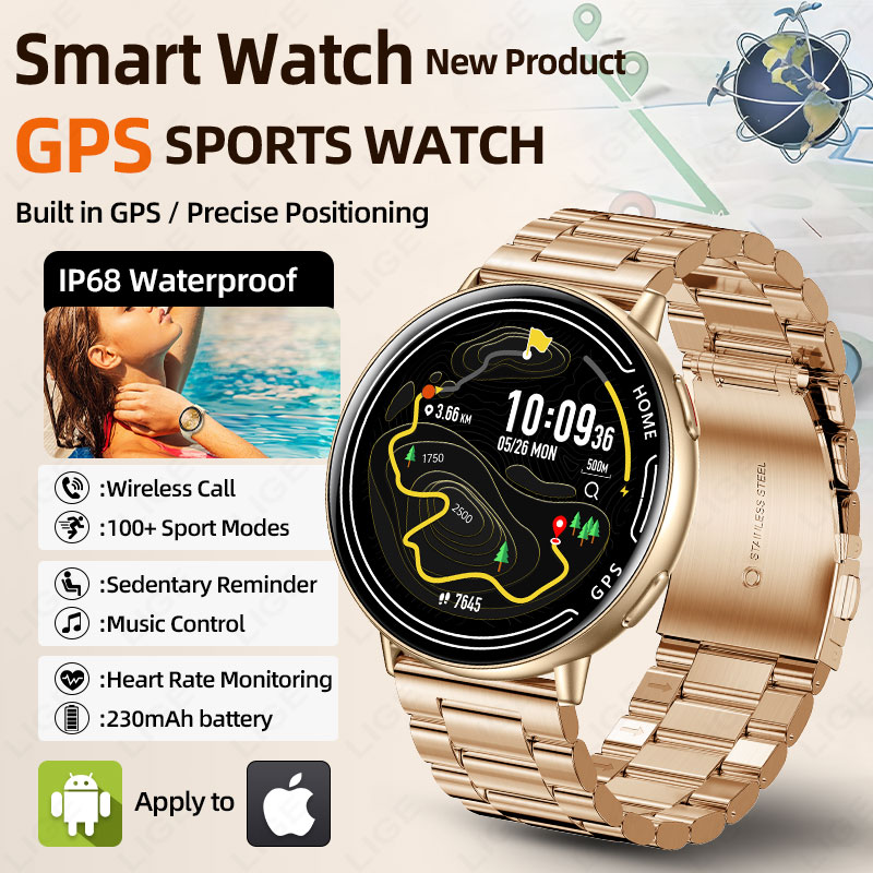 LIGE GPS Smart Watch Heart Rat - Smartwatch Watches For Women With Gps review and price