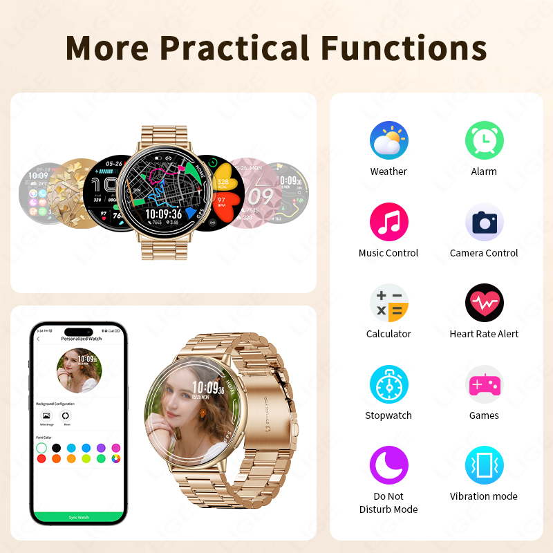 LIGE GPS Smart Watch Heart Rat - Smartwatch Watches For Women With Gps review and price