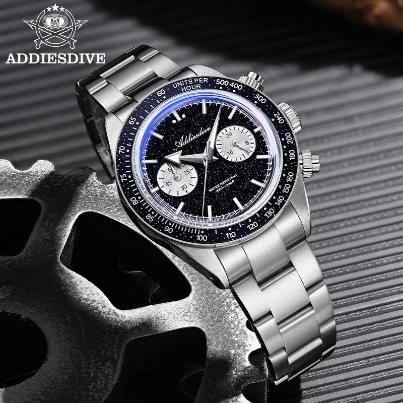ADDIESDIVE Quartz Watches Men  - Watch Crown Pusher review and price