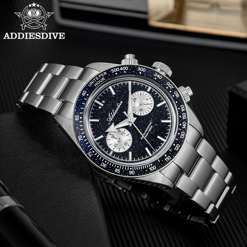 ADDIESDIVE Quartz Watches Men  - Watch Crown Pusher review and price
