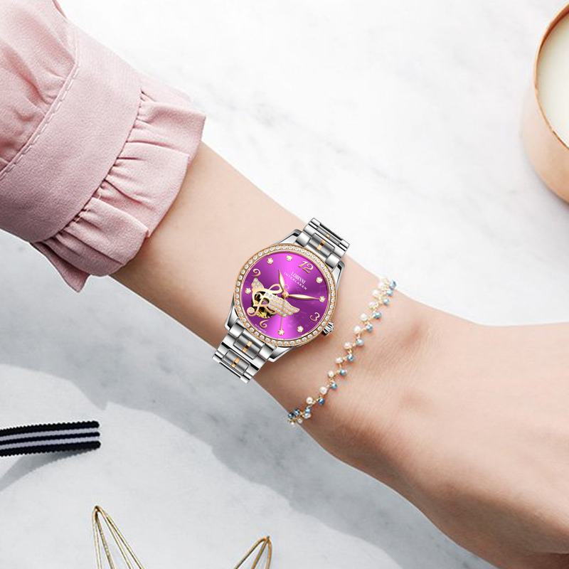 LOBINNI Women Automatic Watch  - Skeleton Mechanical Watch review and price