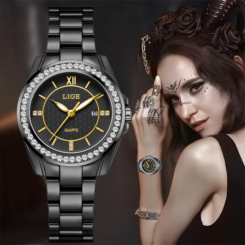 LIGE 2026 New Luxury Black Cer - Luxury Ceramic Watch review and price