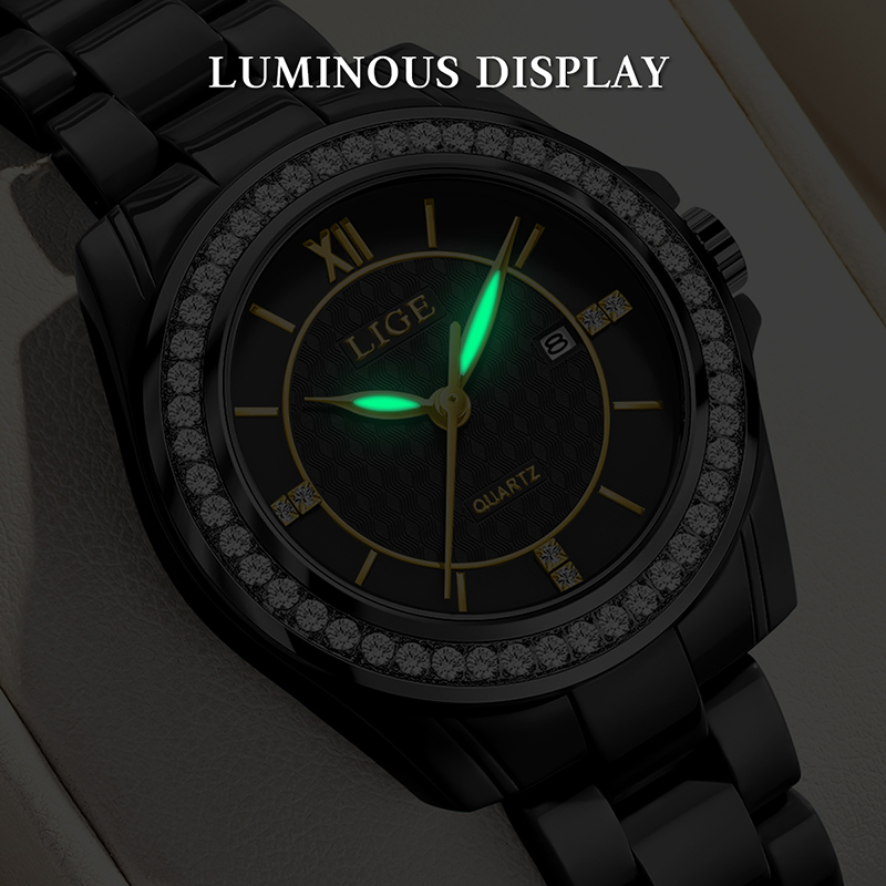 LIGE 2026 New Luxury Black Cer - Luxury Ceramic Watch review and price