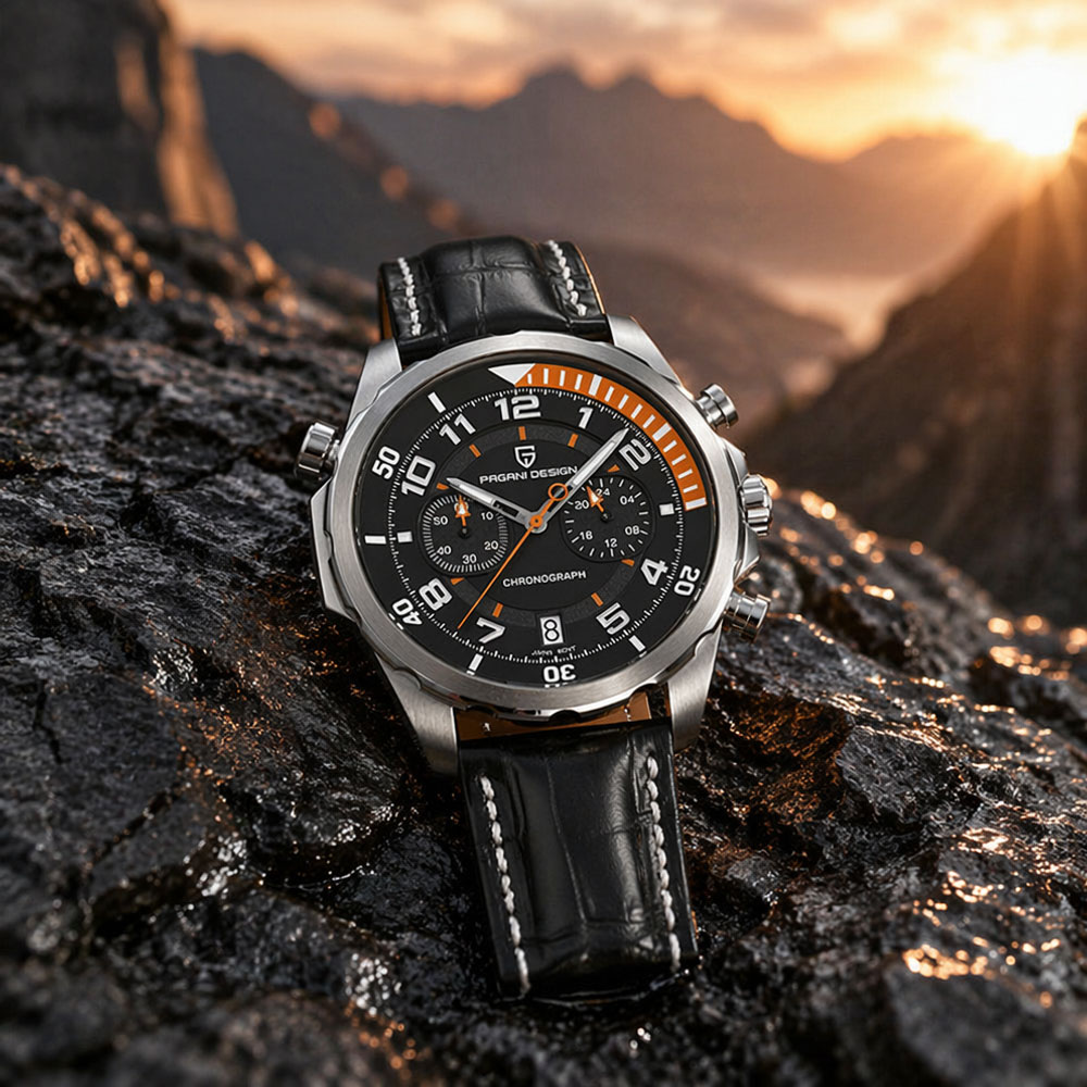 PAGANI DESIGN Classic Leather  - Chronograph Sport Watch review and price