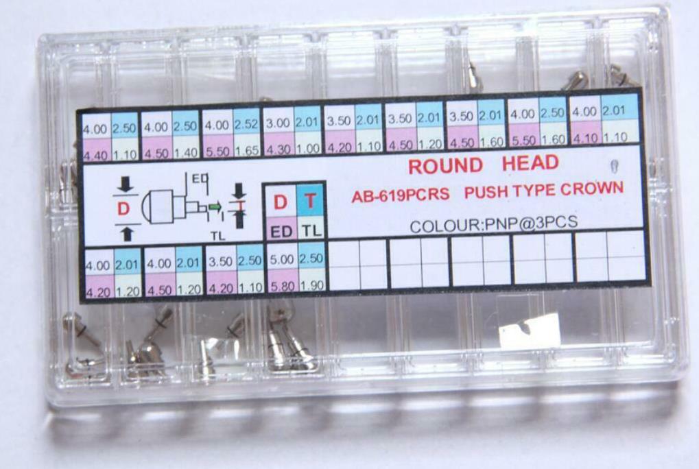 619PCR Assortment of Round Hea - Watch Crown Pusher review and price