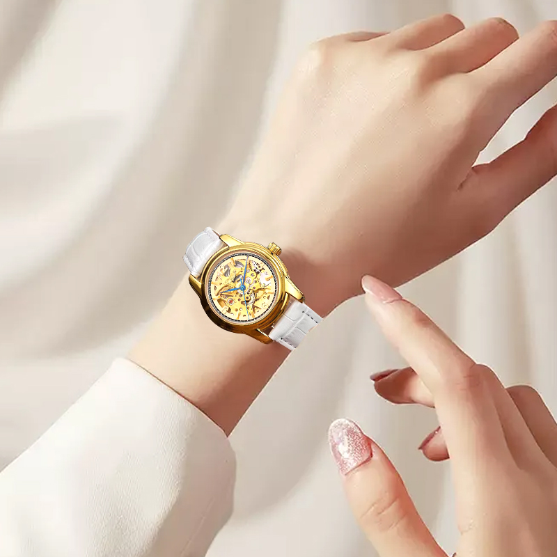 Women automatic watch fashion  - Skeleton Mechanical Watch review and price