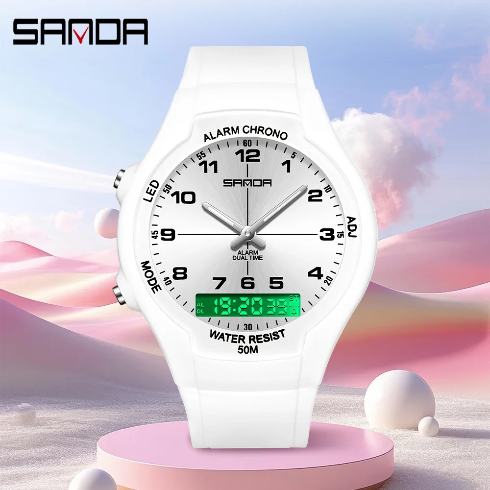 SANDA New 6320 Light Luxury Fa - Chronograph Sport Watch review and price